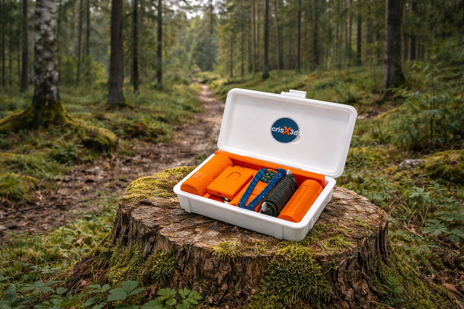 Survival kit L in the nature